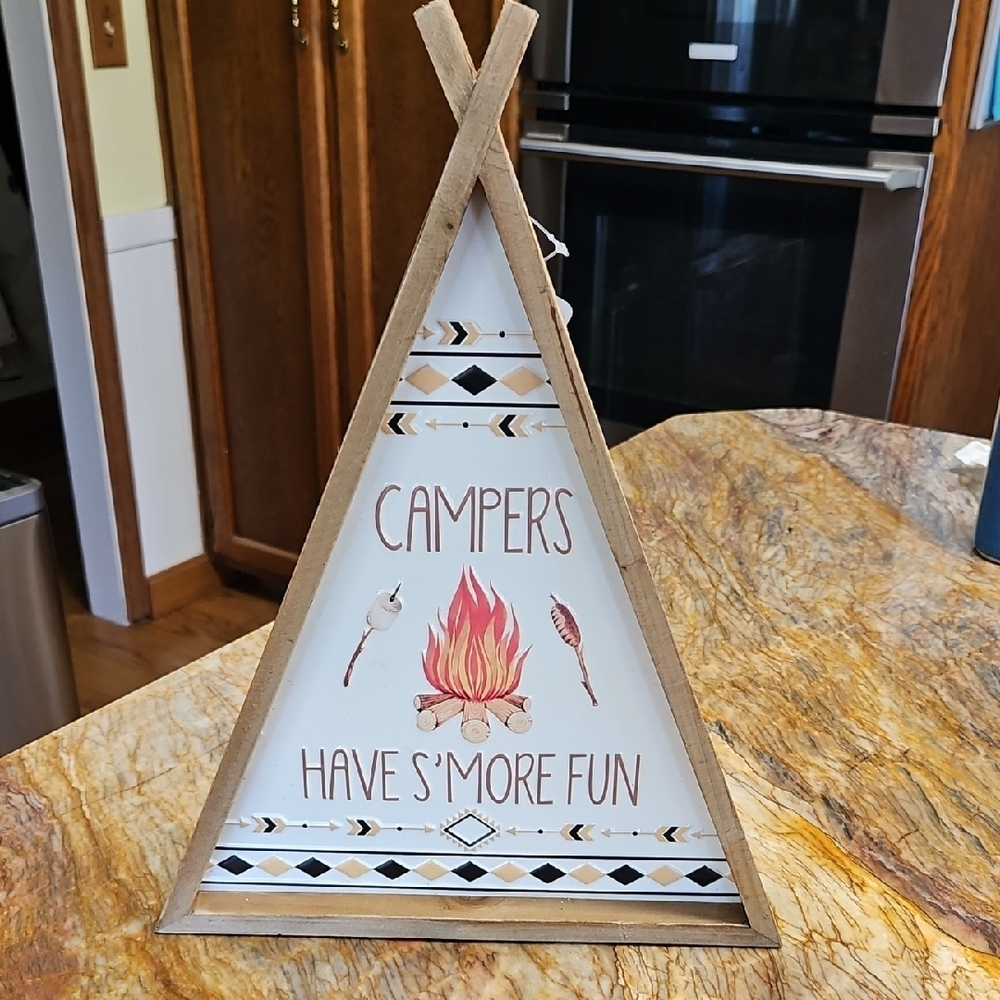 Rustic Teepee Decor with Campfire Design